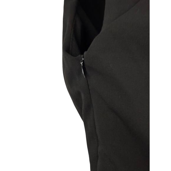 Vintage Made in Italy by LOLITA abstract cowl neck black fitted dress - Picture 4 of 8